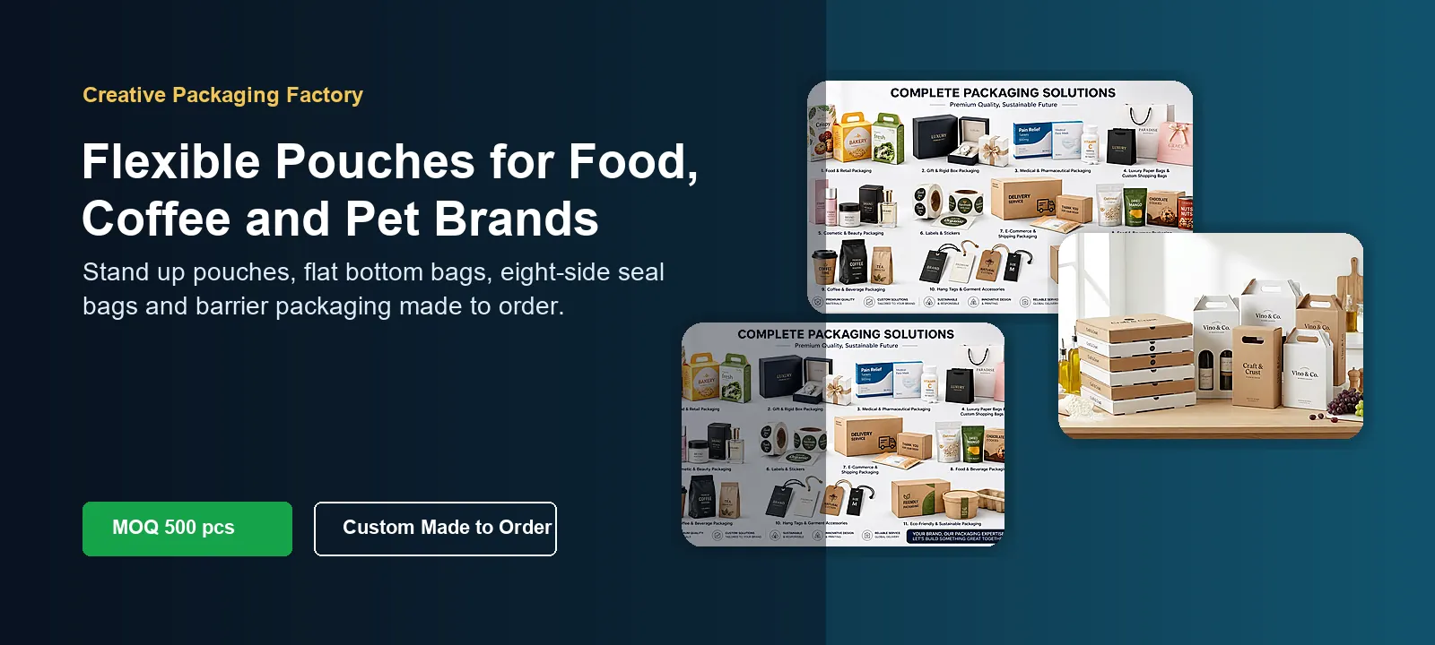 custom flexible packaging pouches hero
